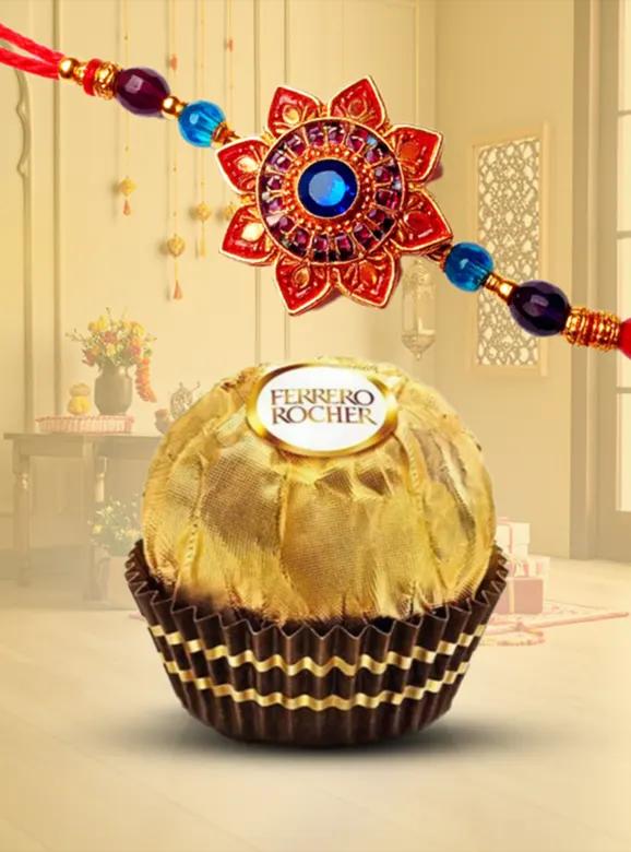 Rakhi With Chocolates
