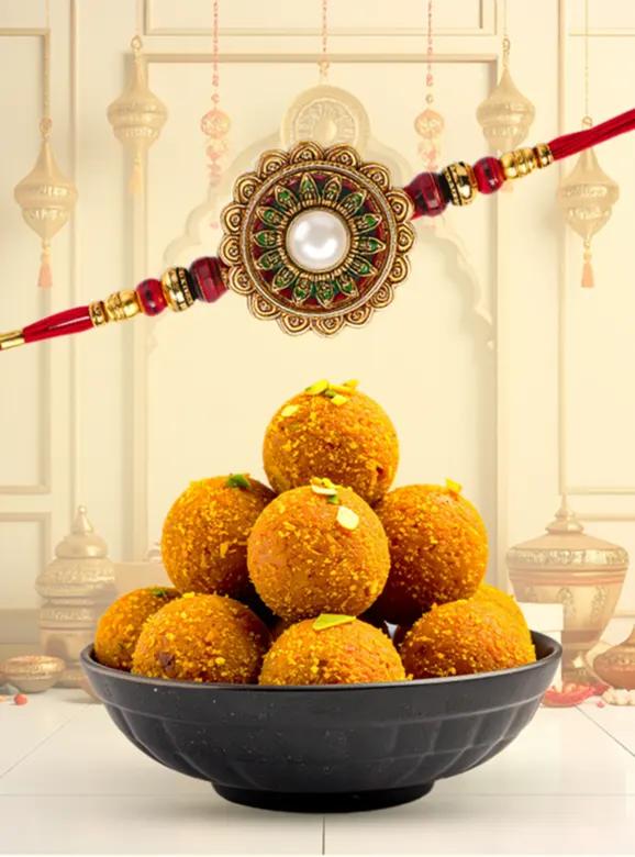 Rakhi with Sweets
