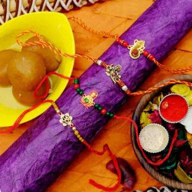Set Of 4 Rakhi