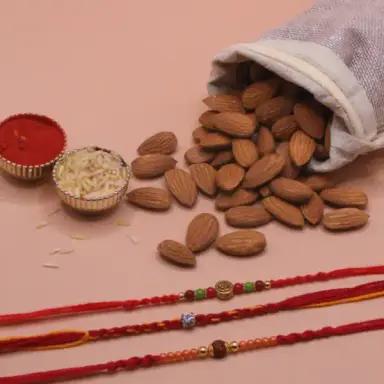 Rakhi With Dry Fruits