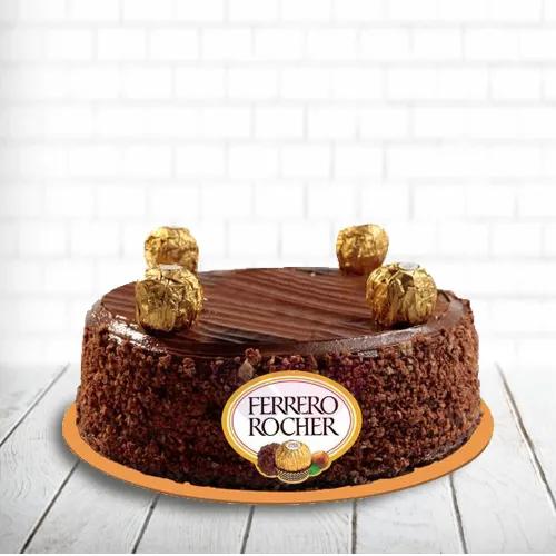 Crunchy Ferrero Rocher Cake