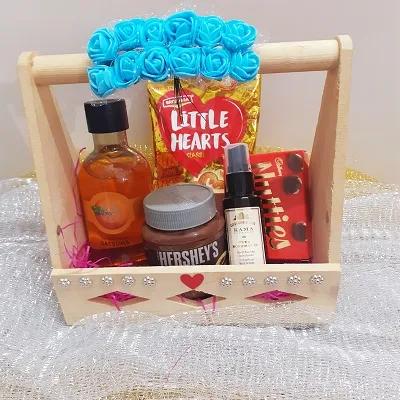 Hugs and kisses basket