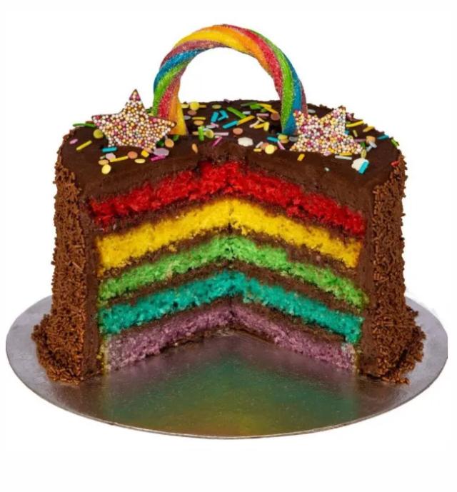 The Chocolate Rainbow Layer Cake