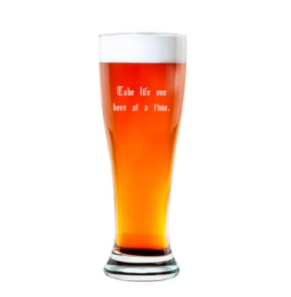 Rounded Pilsner Tall Round and Handsome Glass 16oz