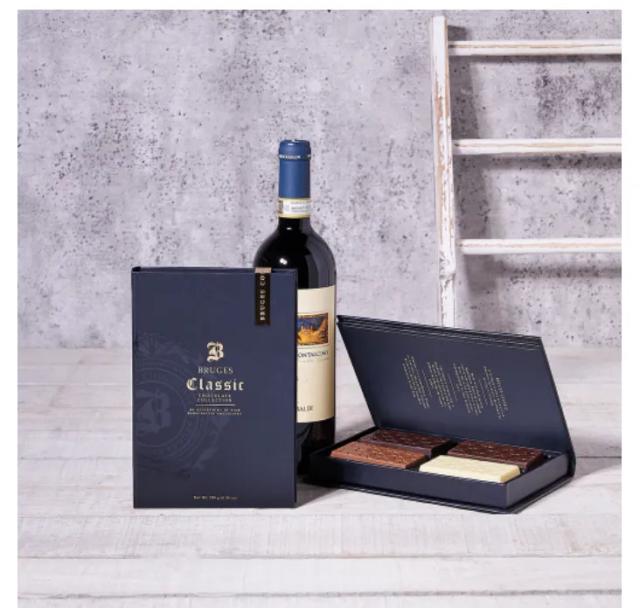 BRUGES BOOK & LOVELIEST WINE GIFT SET