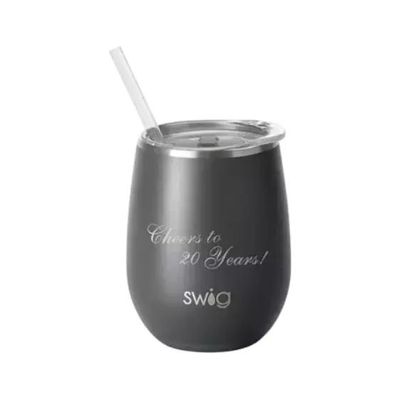 Swig 14oz Stylish Wine Cup Matte Grey Finish