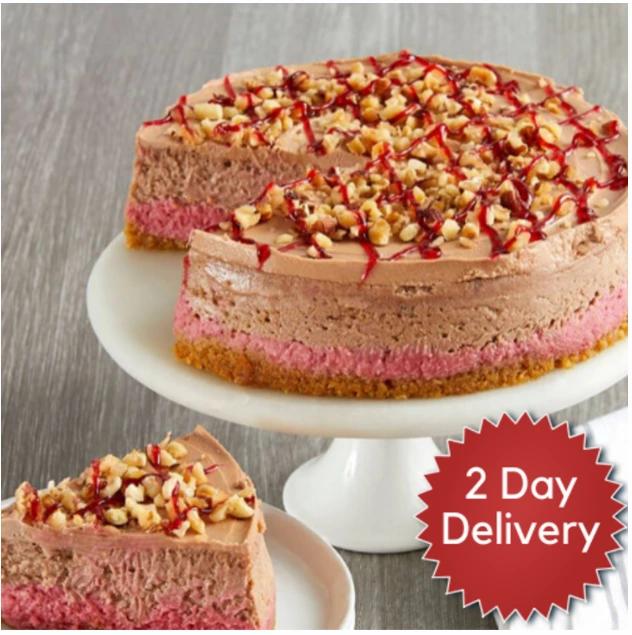 Raspberry Hazelnut Cheesecake