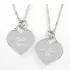 Message Engraved Heart Necklace