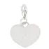 Beautiful Engraved Silver Heart Charm