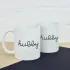 HUBBY AND HUBBY COUPLES WEDDING MUG SET