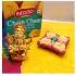 Cham Cham Designer Diya N Golden Ganapati Combo