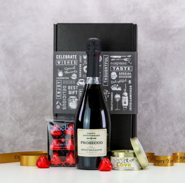 Anniversary Prosecco and Chocolates Gift Box