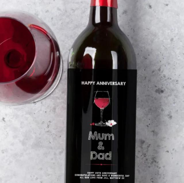 Anniversary Wine Gift for Mum and Dad