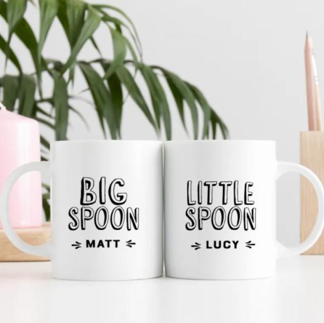 Big Spoon Little Spoon Mug Set