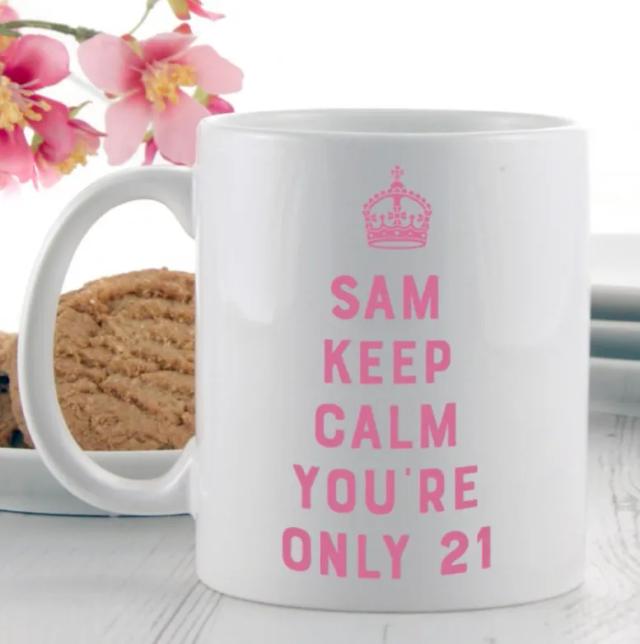 Birthday Keep Calm Carry On Gift Mug
