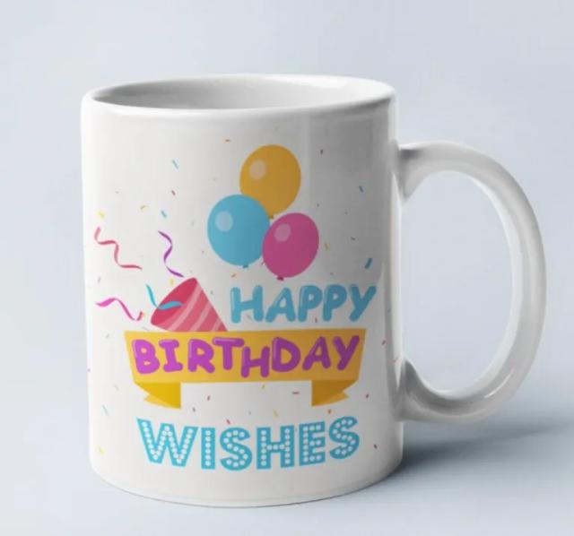 Happy Birthday Wishes Mug
