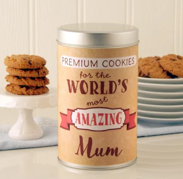 Personalised Premium Cookies Tin with a Dozen Cookies