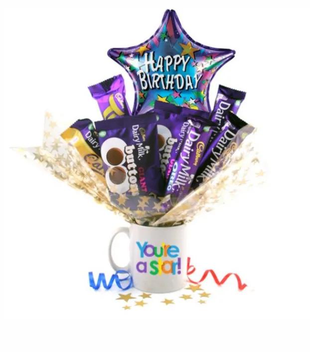 Birthday You're A Star Chocolate Bouquet In A Mug