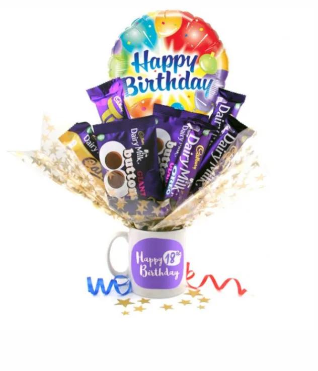 Happy 18th Birthday Chocolate Bouquet In A Mug