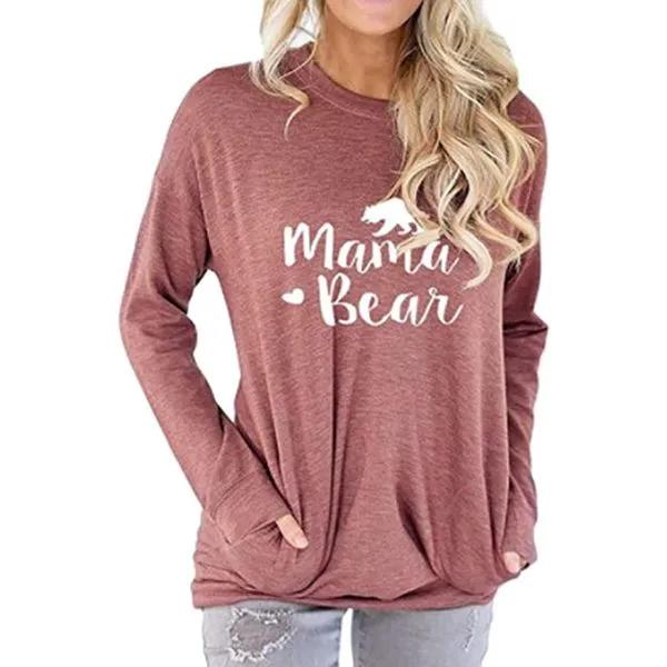 Freemale Womens Mama Bear Sweatshirt