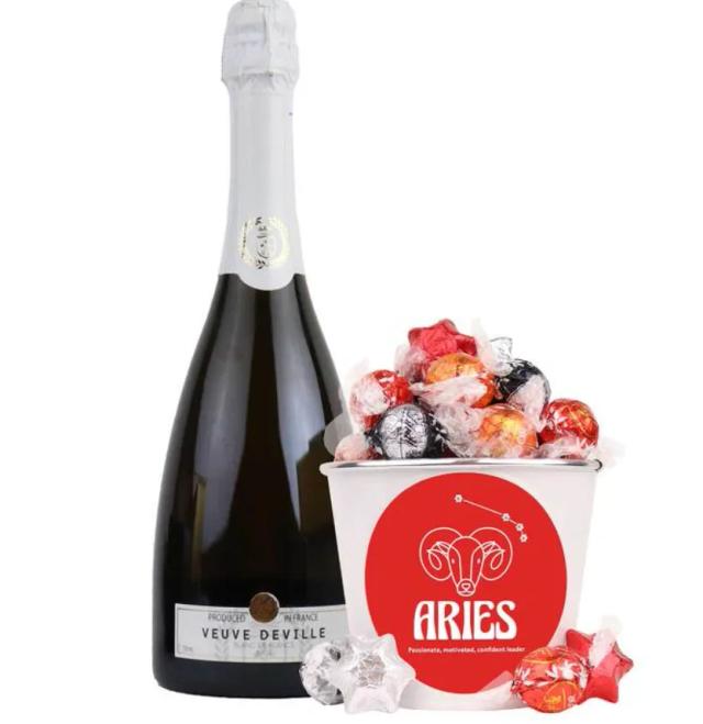 Aries Zodiac Sparkling Chocolate Bucket
