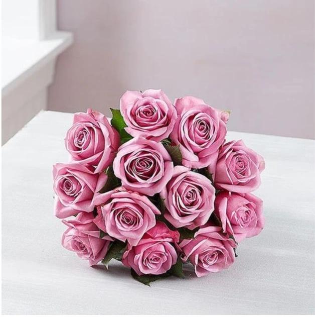 One Dozen Purple Roses