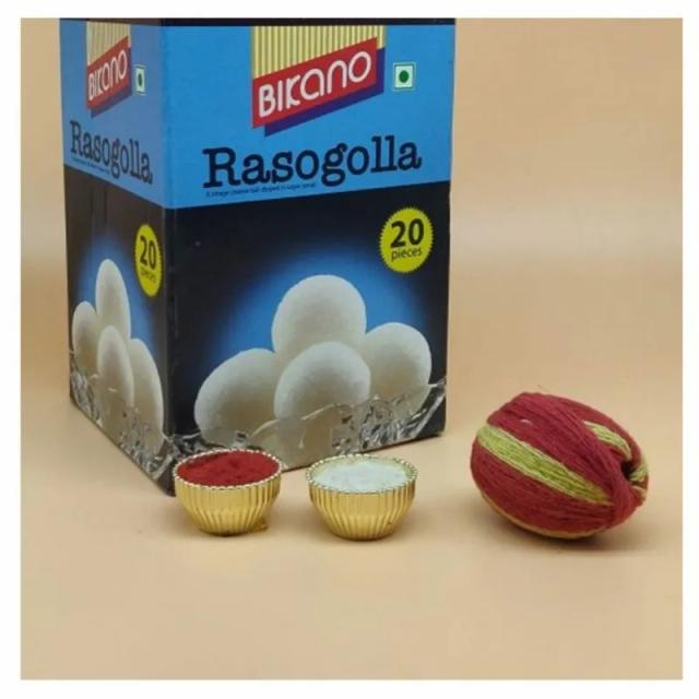Rasogolla with Kalawa