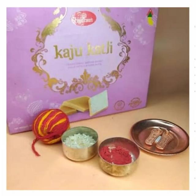 Mauli & Roli Tika with Kaju Katli
