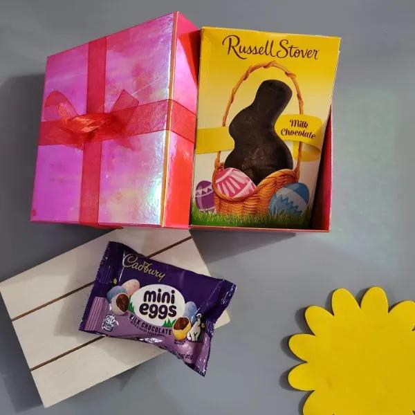 Easter Russell bunny N Cadbury mini egg chocolate Duo