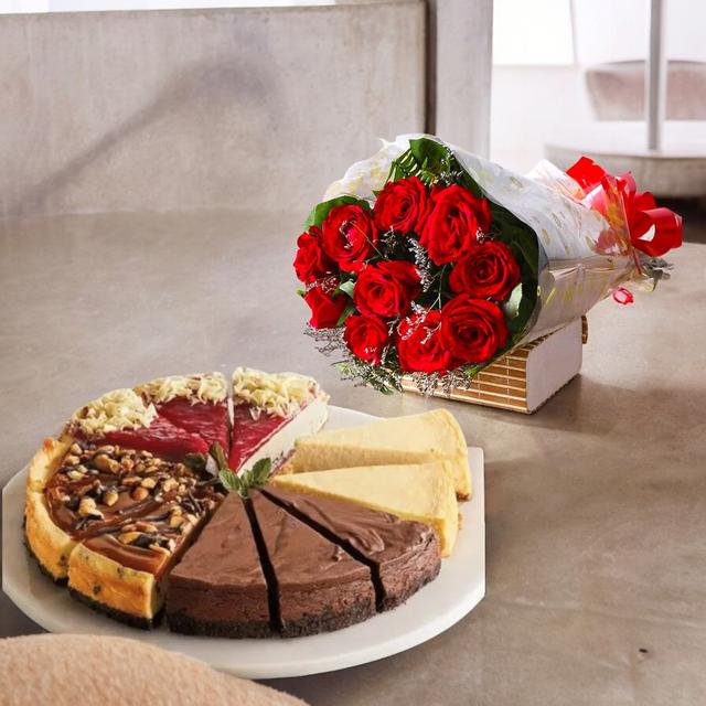 Cheesecake Floral Combo