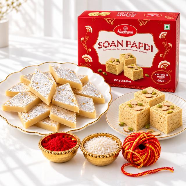 Haldiram's Soan Papdi & Premium Kaju Katli Festive Diwali Combo