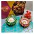 Diyas And Ganpati Combo With Besan Laddu
