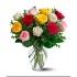 Dozen Long Stemmed Assorted Beautiful Roses