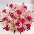 Magnificent Pink Rose & Lily Bouquet