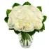 One Dozen White Roses