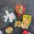 Wall Hanging Ganesha Charan Paduka With Dewali Set