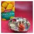 Silver Plated Bhai Dooj Tika Thali with Cham Cham