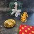 Charan Paduka Idol Golden Ganesha With Box