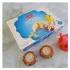 Kaju Katli With Two Diyas And Ganpati Idol Gift Box