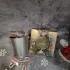 Assorted Chocolate Truffles and Steel Flask With Canes