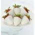 Pure White Dipped and Drizzled Strawberries