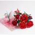 Handcrafted Paper Flowers Roseswith Lovely Hummingbird Pop Up Card
