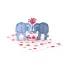 Love Elephants Pop Up Card