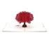 Red Sakura Tree Pop Up Card