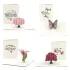 Birthday Garden Notecards Assorted 4 Pack