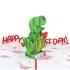 You Make My Heart Saur Pop Up Card