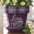 Love Grows Here Personalized Flower Pot