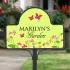 Floral Welcome Personalized Magnetic Garden Sign