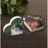 Personalized Photo Heart Wood Magnet