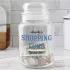 Shopping Fund Personalized Glass Money Jar